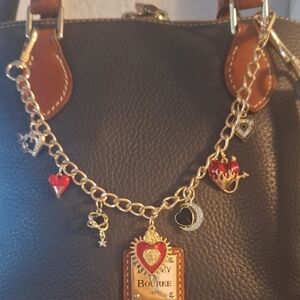 Elegant Heart Bag Charm